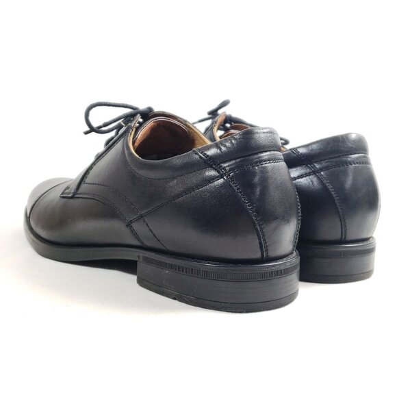 Florsheim Mens Size 13 Black Leather Cap Toe Oxford Dress Shoes - Picture 5 of 8